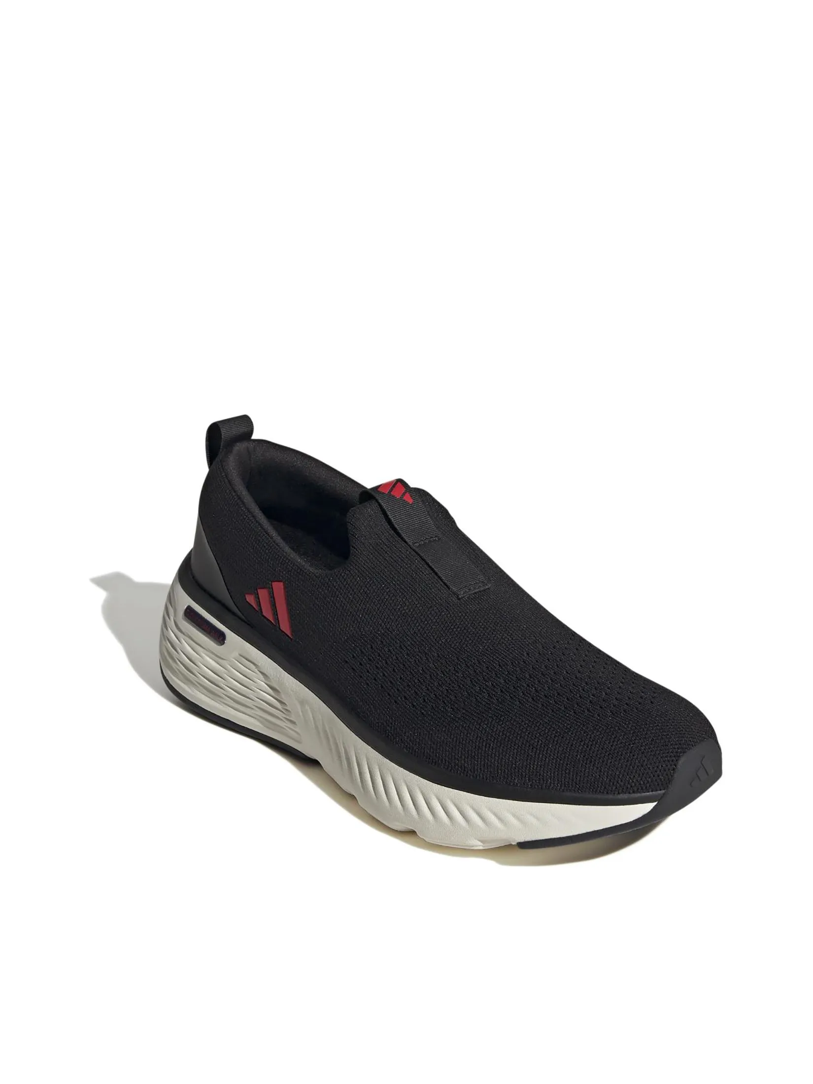 ADIDAS Men Sneakers Cloudfoam Go Lounger Core Black / Better Scarlet / Off White