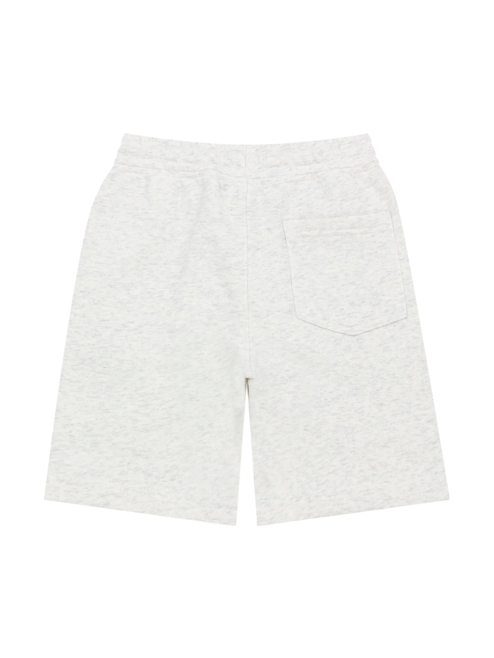 GIORDANO Boy's French Terry Comfort Elastic Shorts (Classics Club) Heather Moonstruck Grey