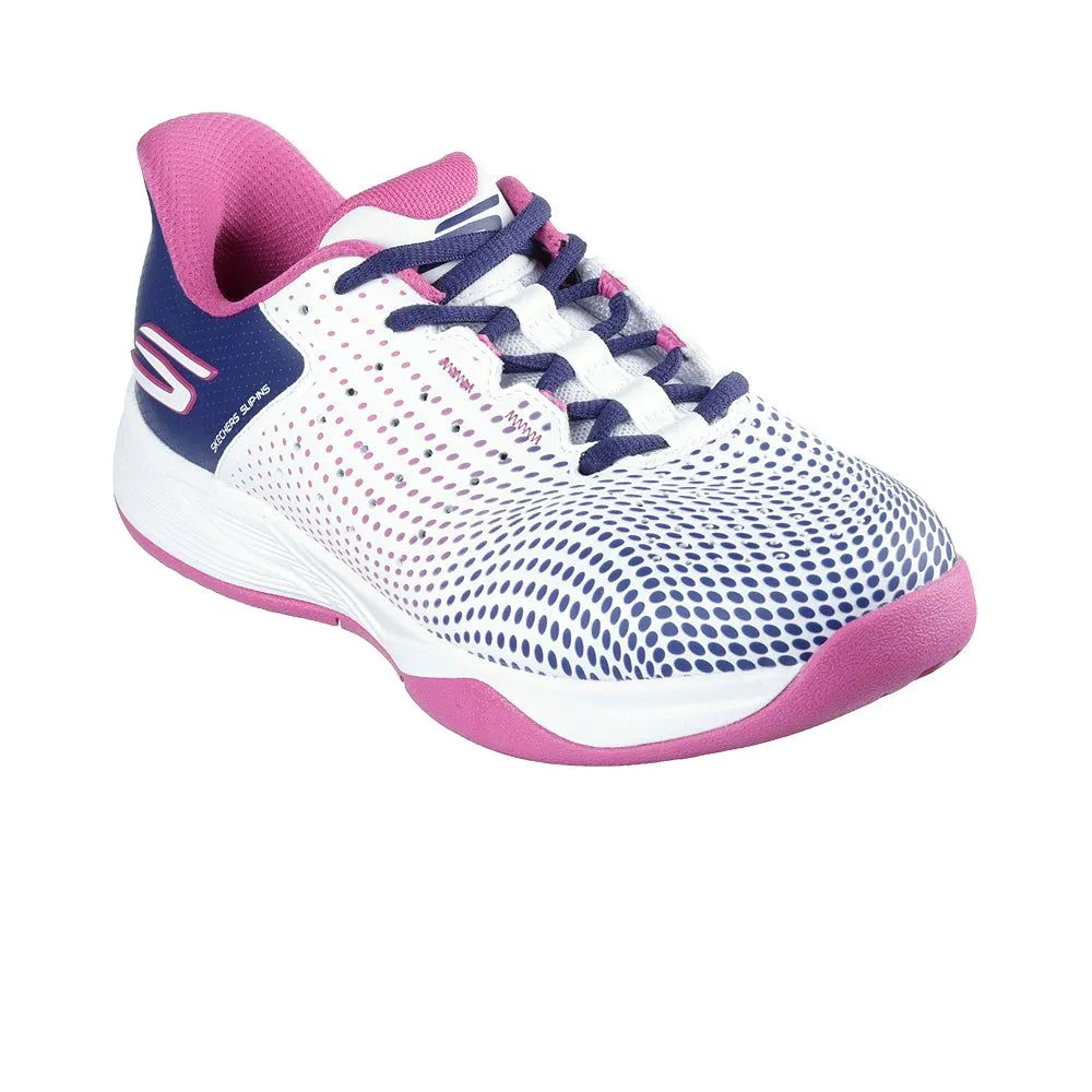 SKECHERS Slip-ins® Relaxed Fit®: Viper Court Reload Women Indoor Court Shoes White - SK108SH633EMTH