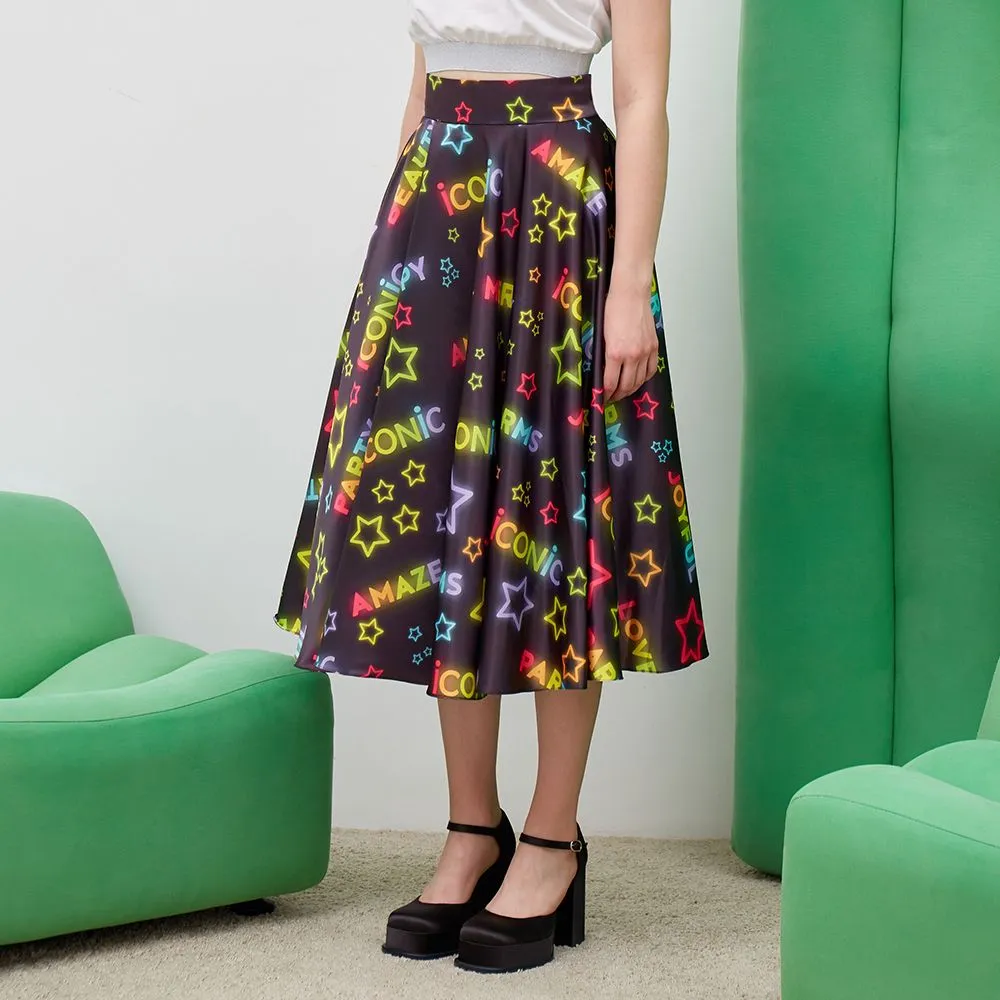 ICONIC BLACK STARRY SKIRT