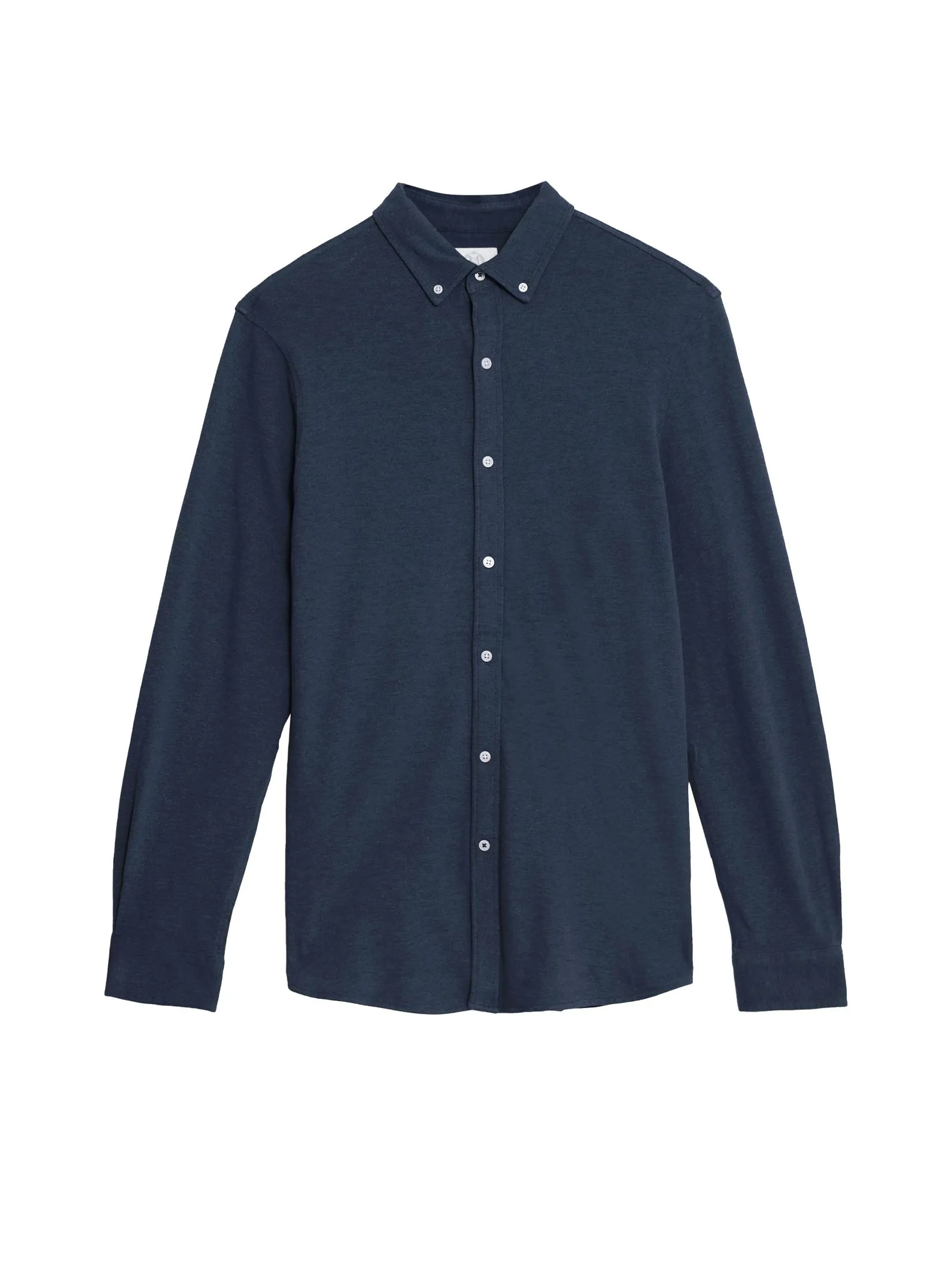 MARKS & SPENCER Men Shirt Pure Cotton Oxford Medium Navy