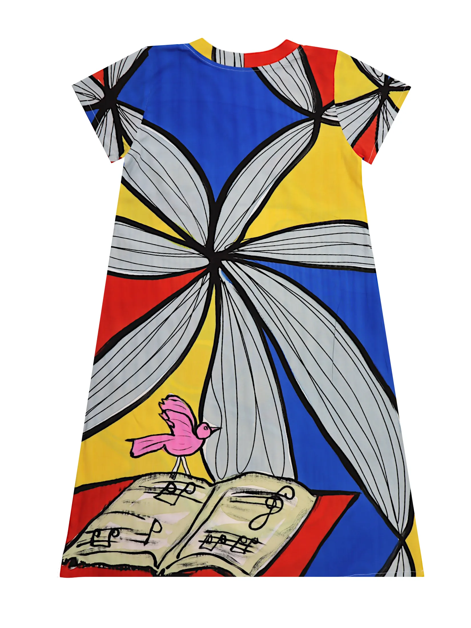 YODYOKO Woman Dress - Multicolor : Woman with Guitar