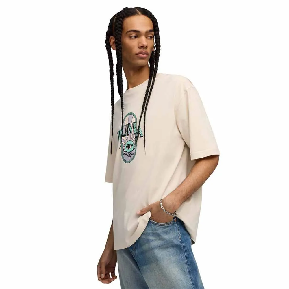 PUMA House of Graphics Men T-Shirt Beige - PU097AP043EOTH