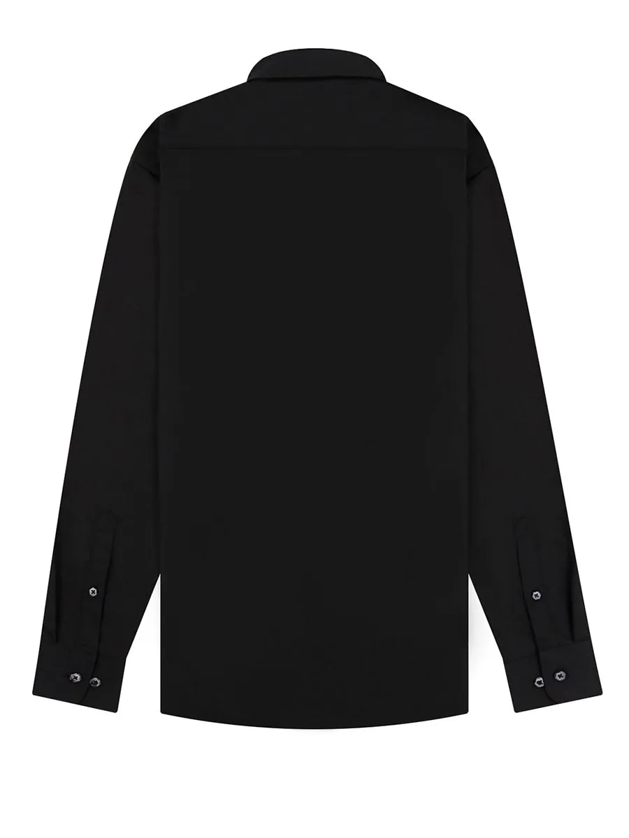 GIORDANO Men's Twill Easy Care Shirts Black