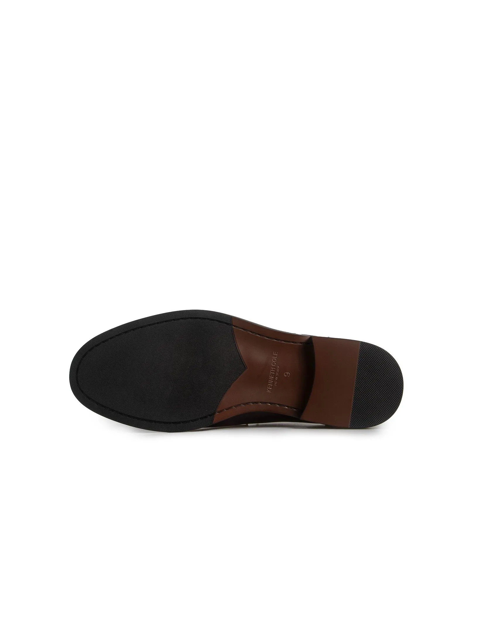 KENNETH COLE MEN DRESS SHOES PHILIP LACE UP  /DARK BROWN