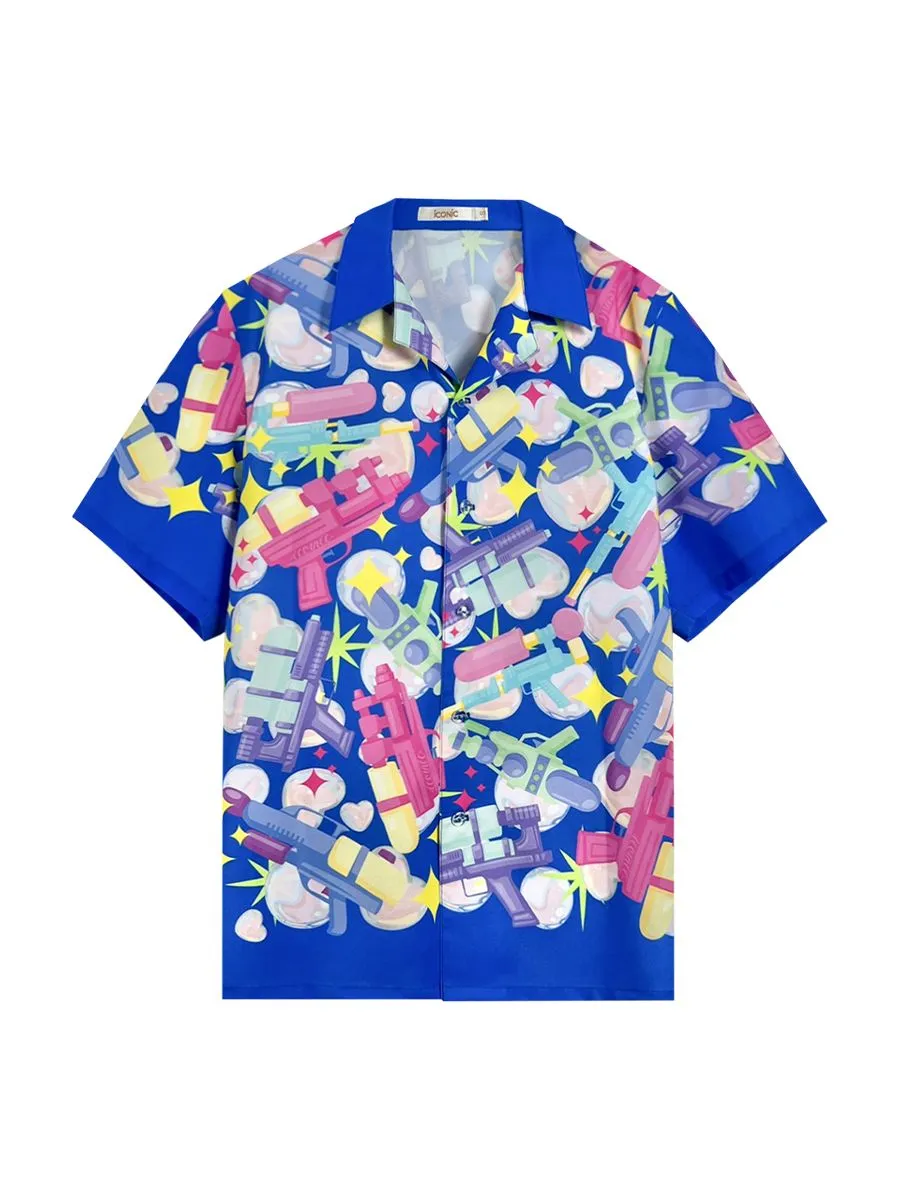 ICONIC WOMAN BLUE BOMB HAWAII SHIRT