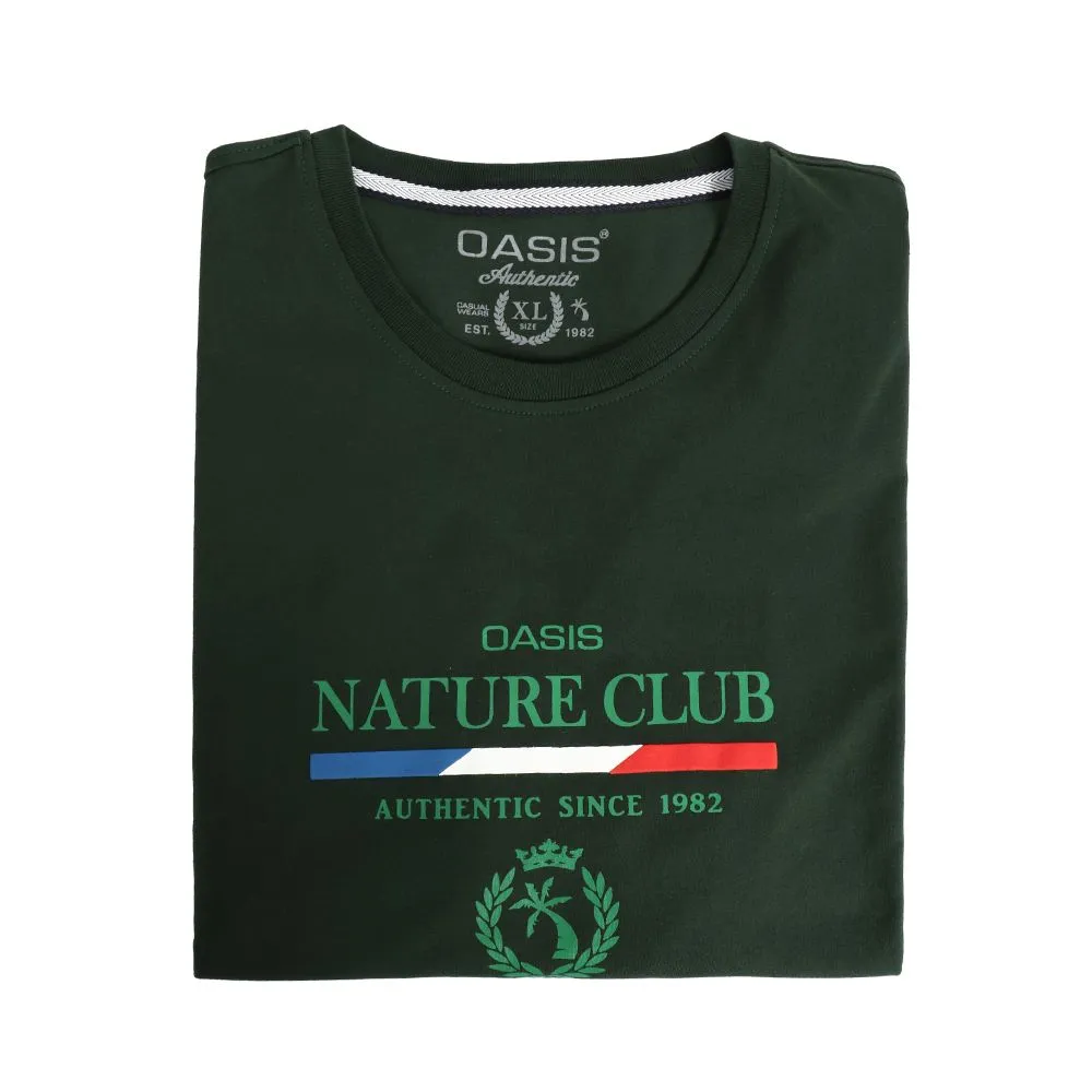 OASIS Green T-shirt Short sleeved