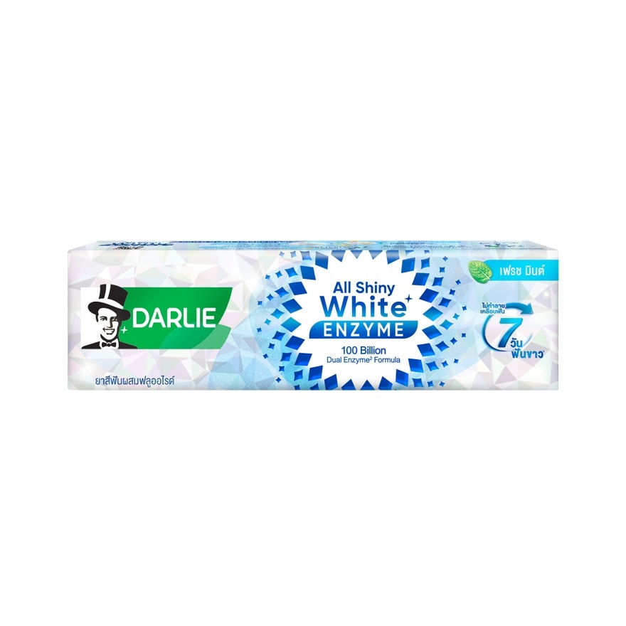 Darlie Toothpaste All Shiny White Enzyme Fresh Mint 120 G. - Blue