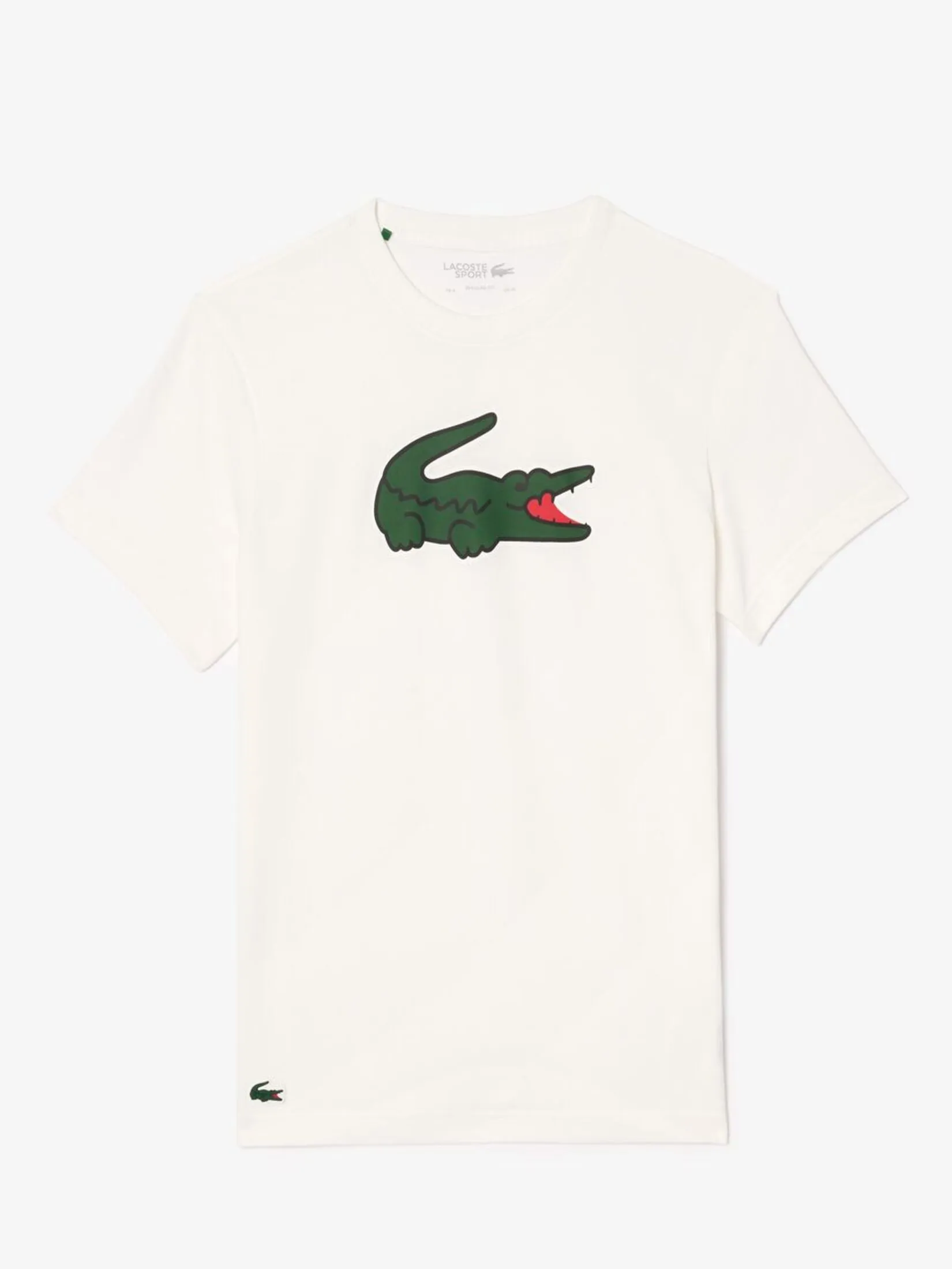 LACOSTE Ultra Dry XXL Logo Sport T-shirt White