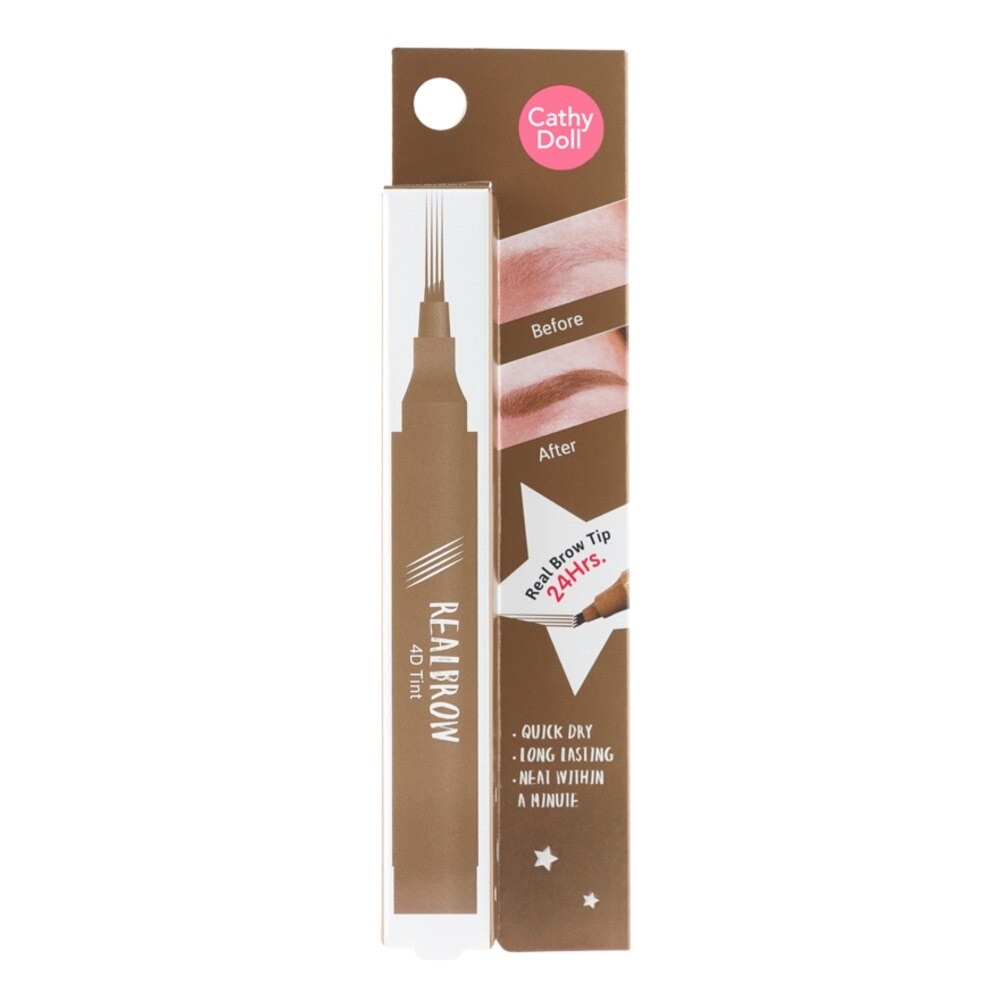 CathyDoll Real Brow 4D Tint 2g 02 - Light Brown