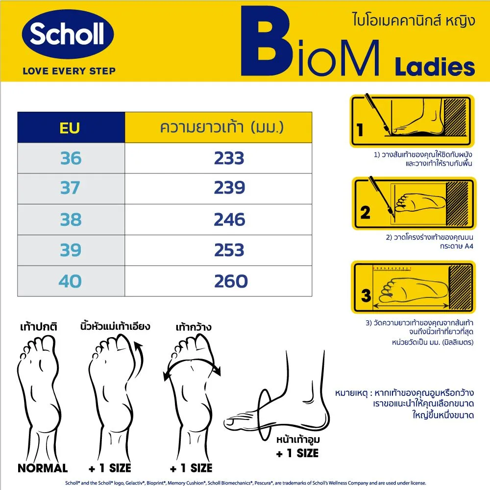 SCHOLL Biomechanics Bean Ladies II Black