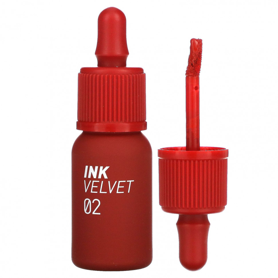 Peripera, Тинт для губ Ink Velvet, 02 Celeb Deep Rose, 4 г (0,14 унции) - PPA-49504-01 кирпичный