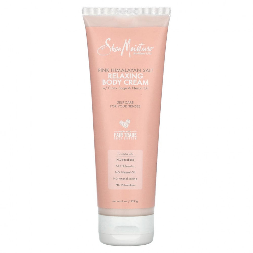 SheaMoisture, Расслабляющий крем для тела с розовой гималайской солью, 227 г (8 унций)