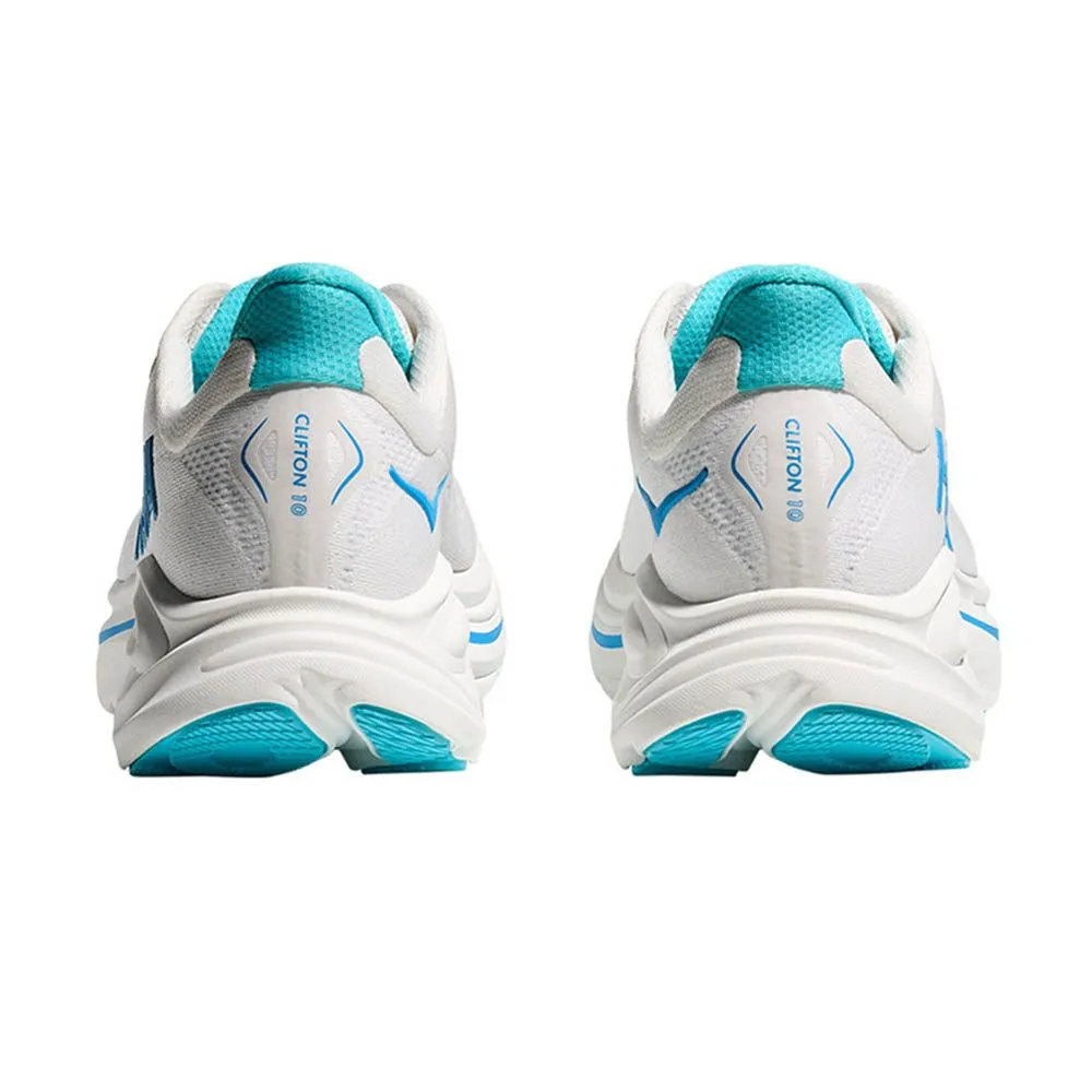 HOKA Men Running Shoes Clifton 10 Wide White - HO229SH382EETH