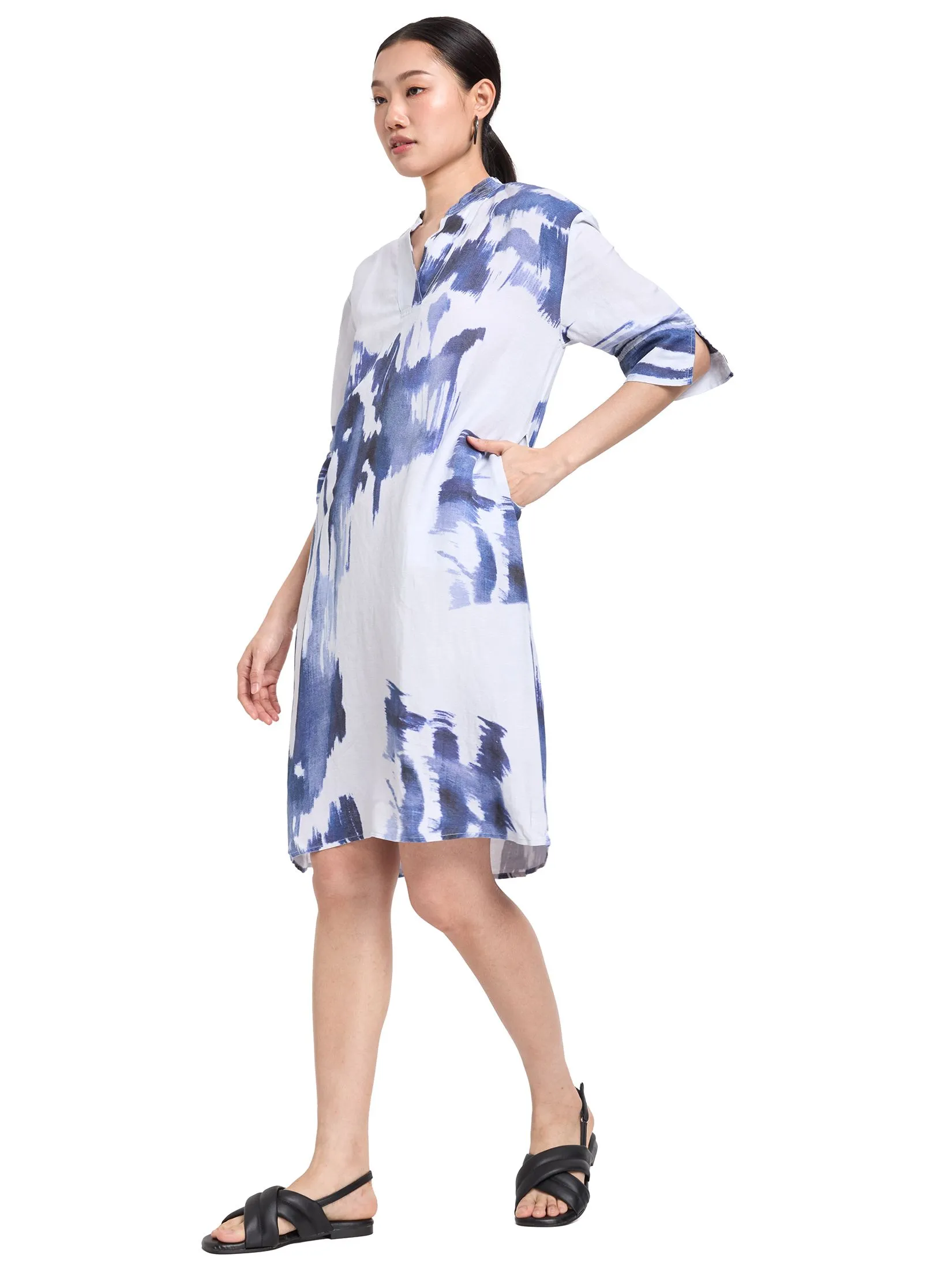 SIMPLICITY Women Dress Short Sleeves Printed