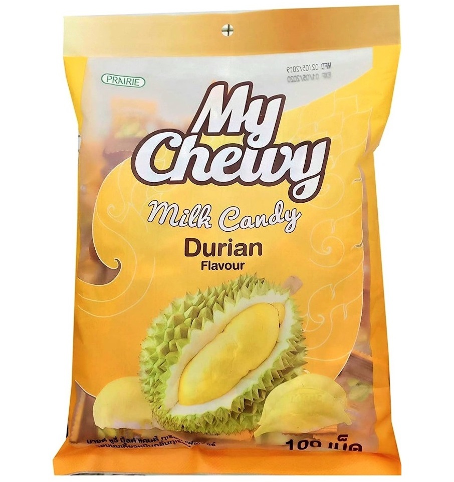 Жевательные молочные конфеты - ириски с дурианом My Chewy 360 гр