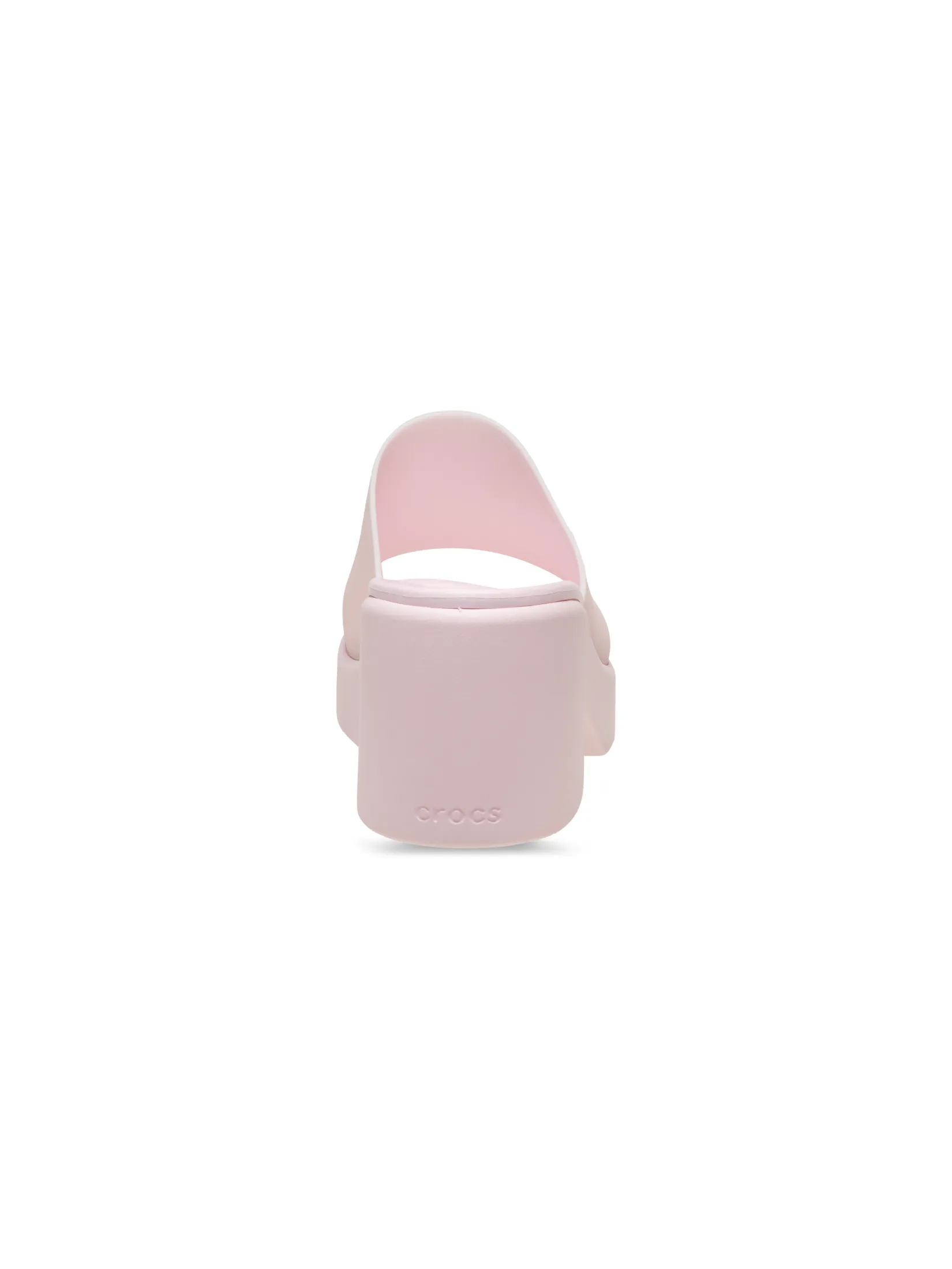 CROCS WOMEN'S  BROOKLYN FROSTED SLIDE HEEL - PINK MILK