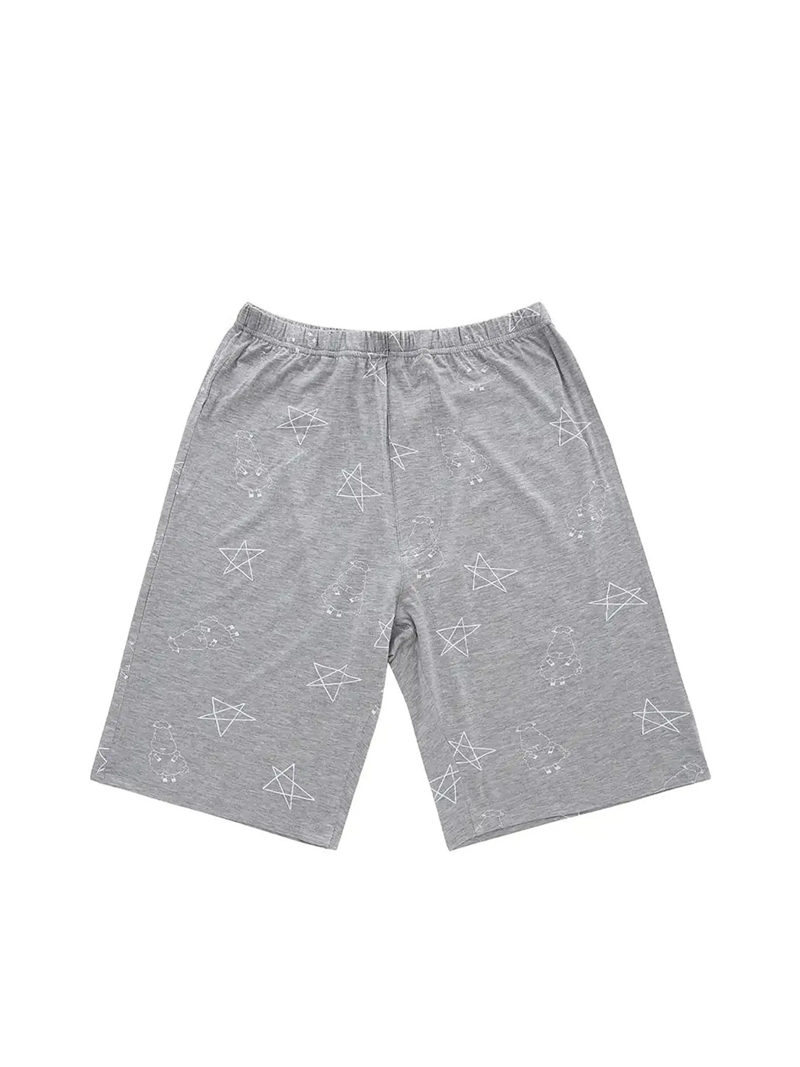 BAA BAA SHEEPZ Men Shorts Star Print Grey