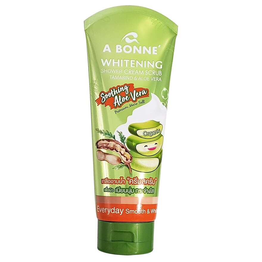 A BONNE Whitening Shower Cream Scrub Tamarind and Aloe vera 350 G.