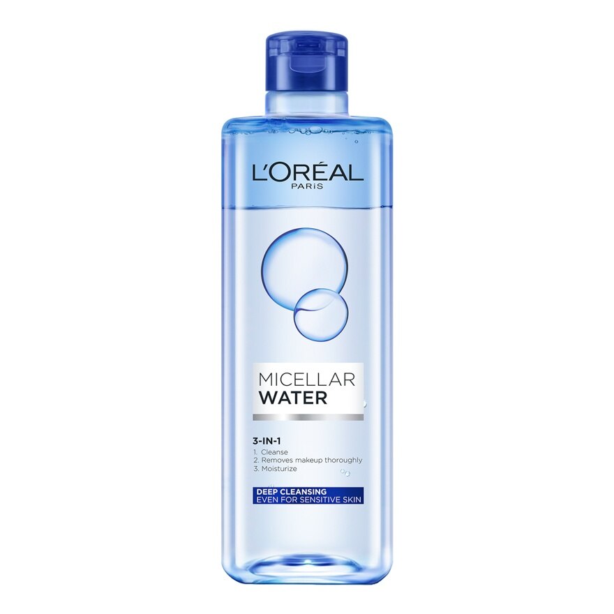 L'Oreal Paris Micellar Water 3-in-1 Oil 400 Ml. - Blue