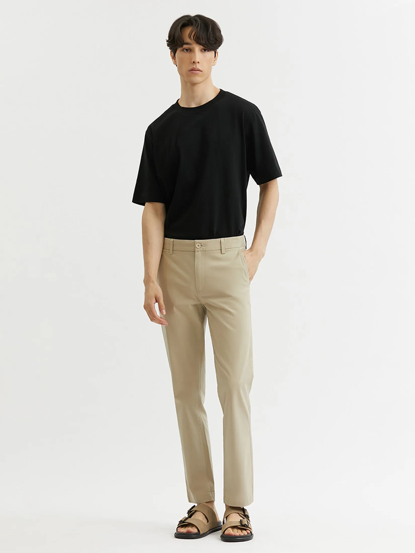 DAPPER DAPPER Everyday Stretch Chino Pants Cream