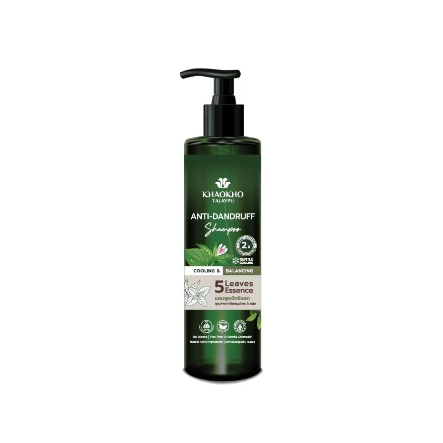 Khaokho Talaypu Shampoo Five Leaves Essence Anti Dandruff 240 Ml.