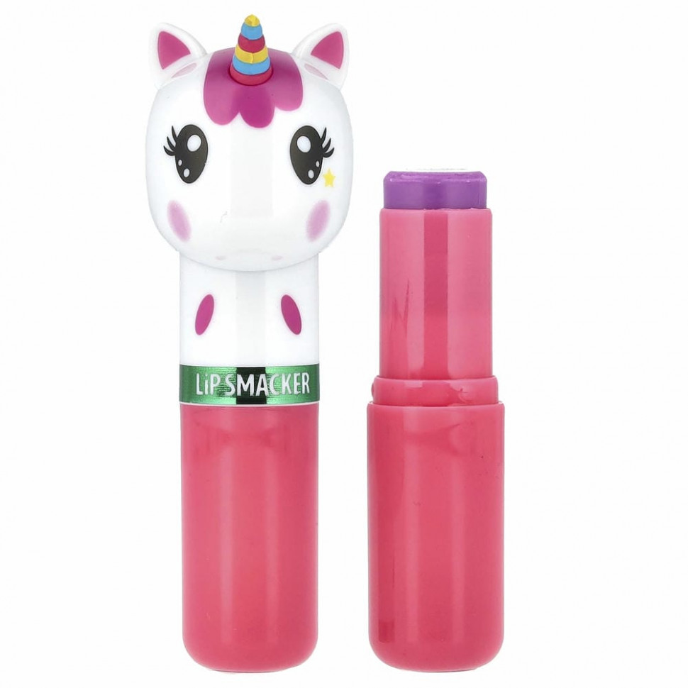Lip Smacker, Бальзам для губ Lippy Pals, Unicorn, сладкий единорог, 4 г - LPS-80793-Foxy Apple