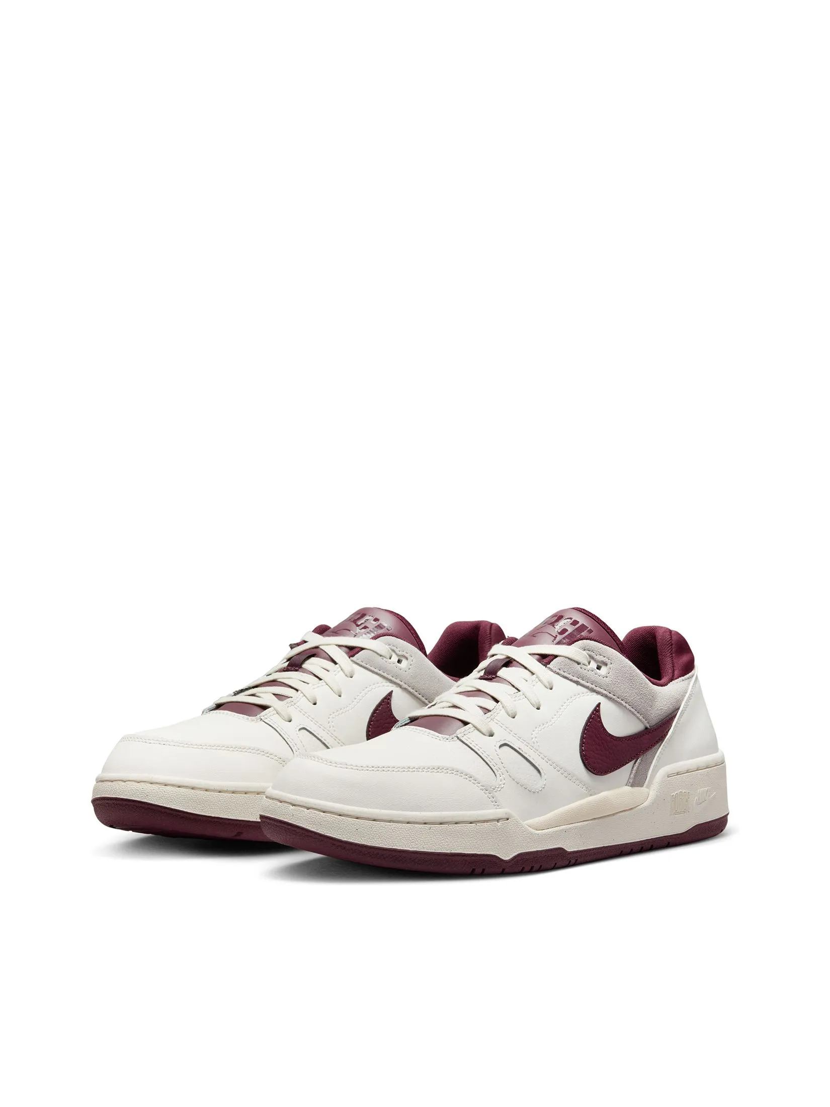 NIKE Men Sneakers Full Force FZ4629-100 Sail/Burgundy Crush-LT Smoke Grey