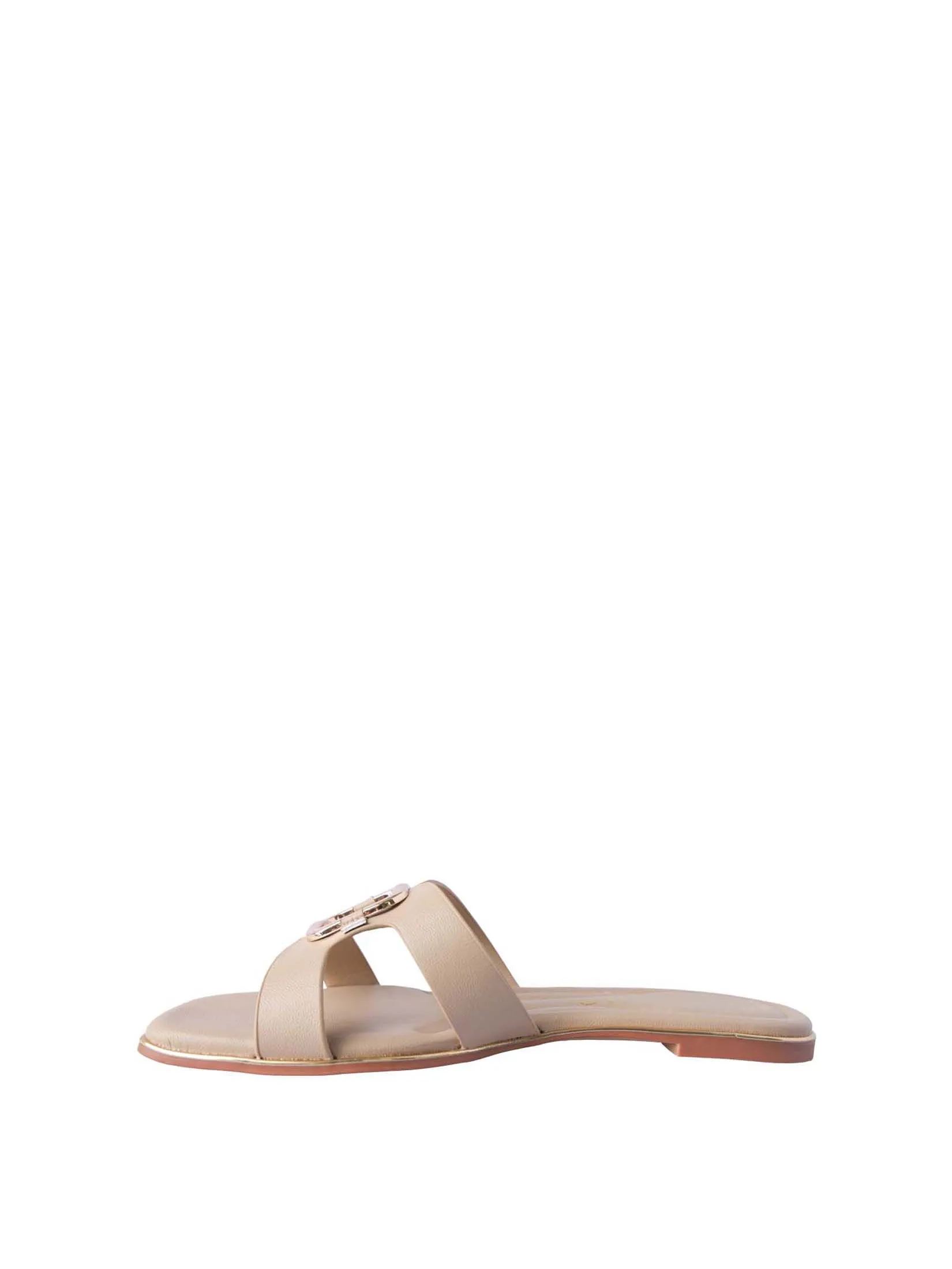 VILLAINS SF LIORA Women's Comfort Flat Sandals BEIGE