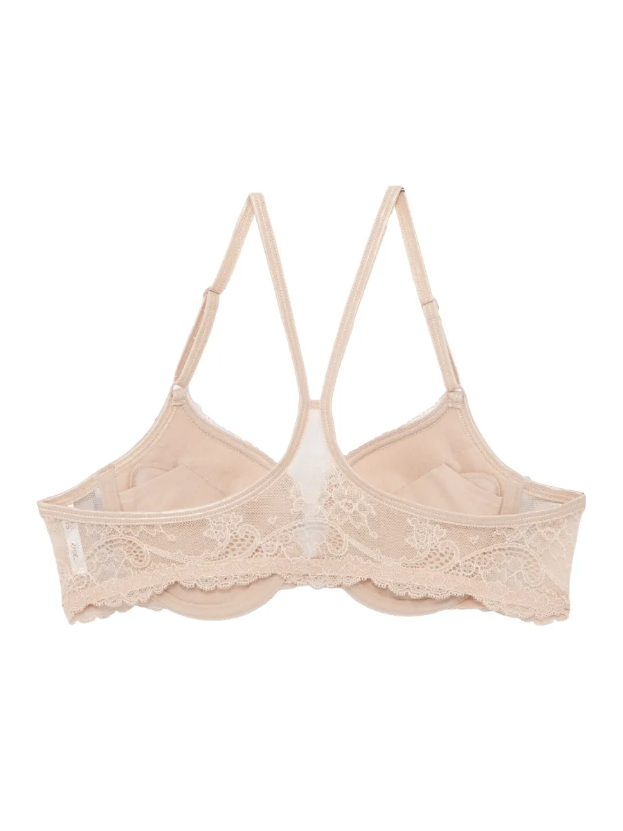 BSC LINGERIE Women lace Front Hook Bra BB6629 BEIGE