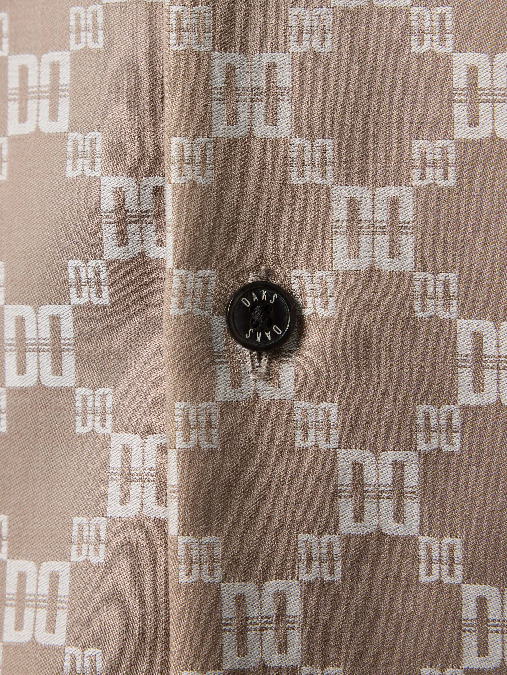 DAKS MEN Long Sleeve Shirt Smart Fit Khaki