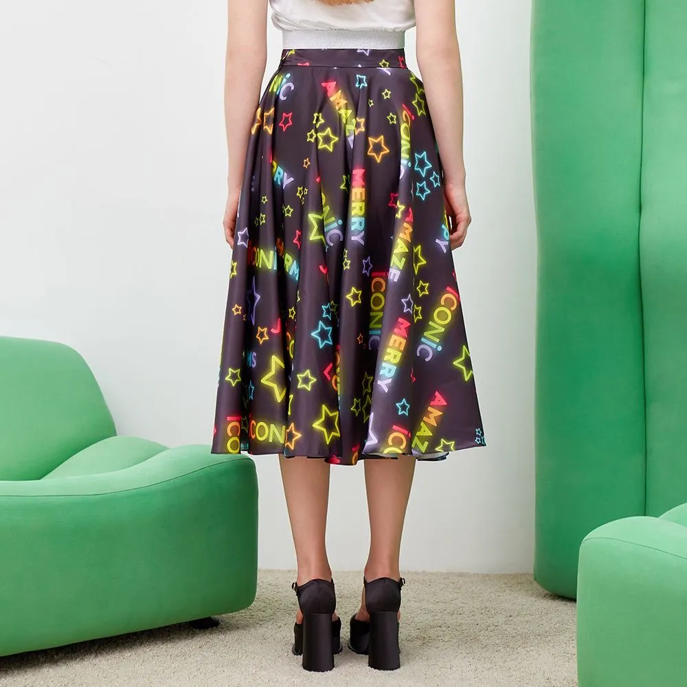 ICONIC BLACK STARRY SKIRT