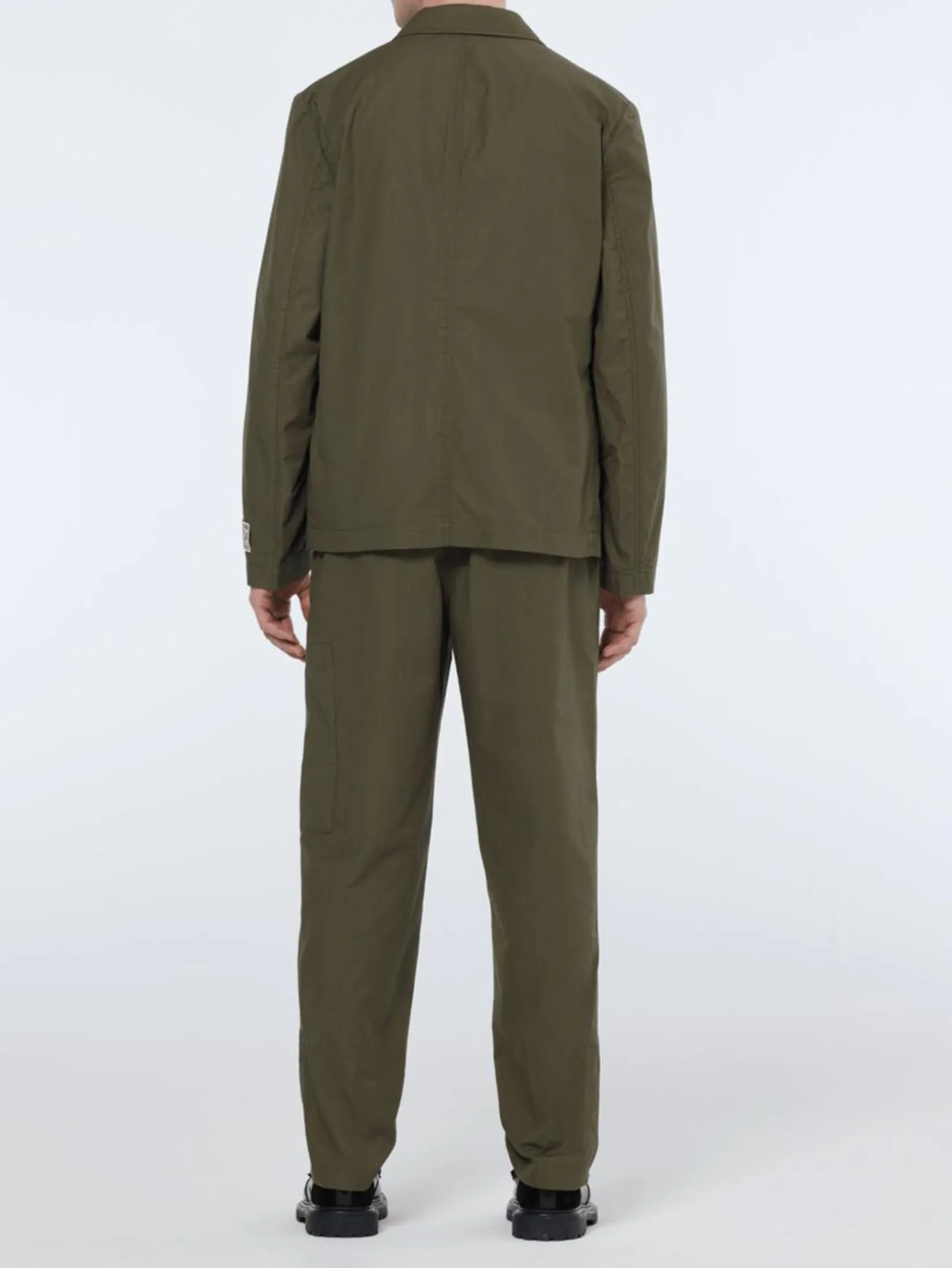 SCOTCH&SODA Men Cargo Pant Straight Fit Cotton Ripstop Classic Green