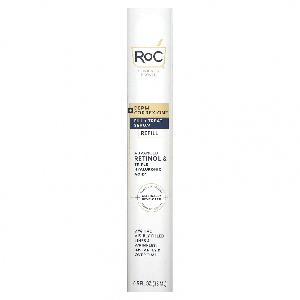 RoC, Derm Correxion, Fill + Treat Serum, Refill, 0.5 fl oz (15 ml)