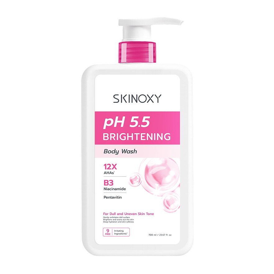 Skinoxy Body Wash pH 5.5 Brightening 700 Ml. - Pink