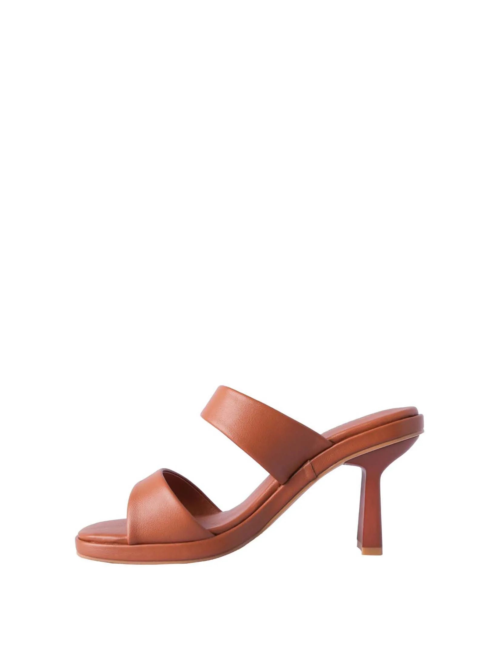 VILLAINS SF SOFINA Women's Platform Heeled Sandals BROWN