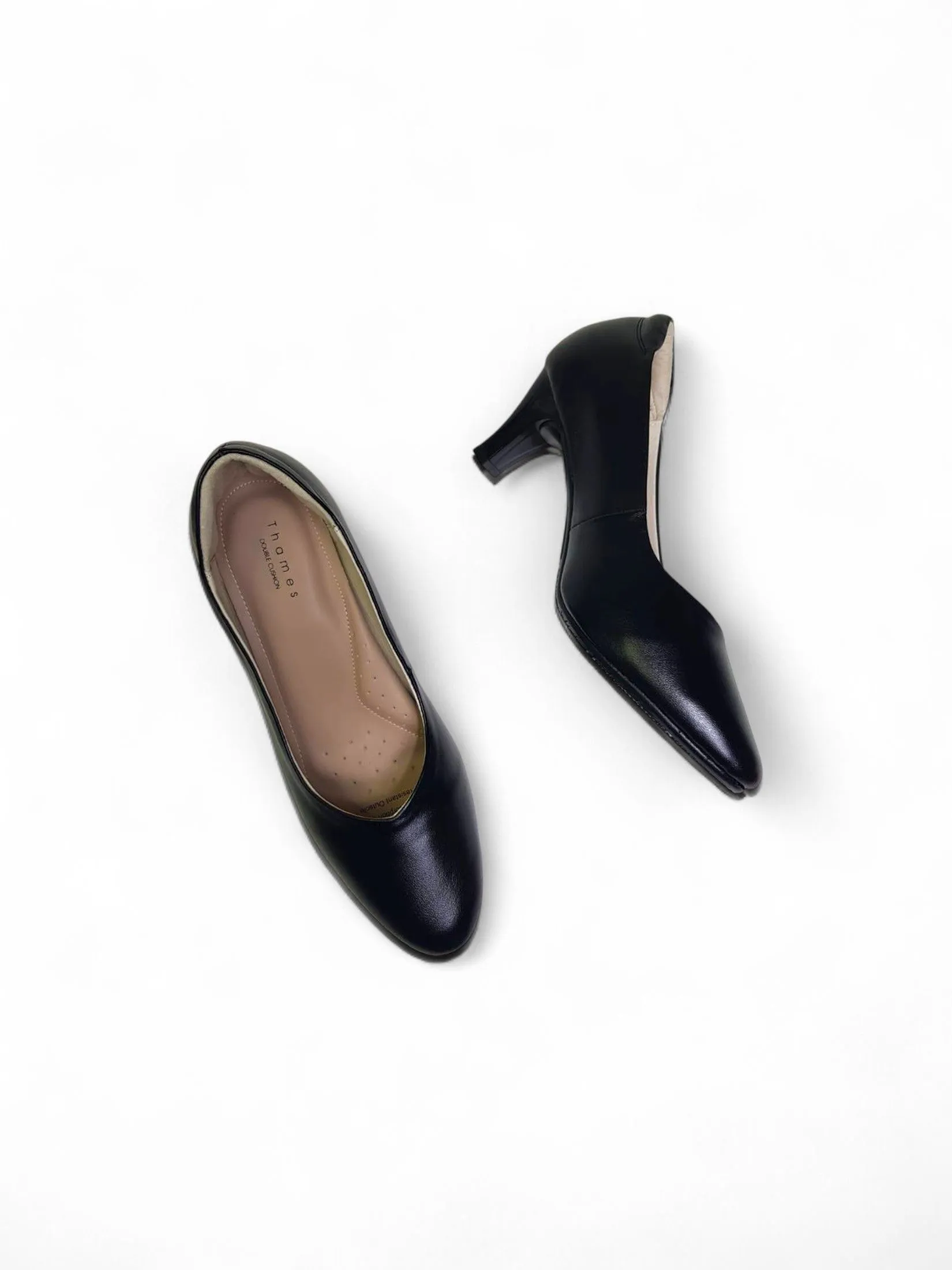 THAMES Women 3 Inch High Heel Shoes Black