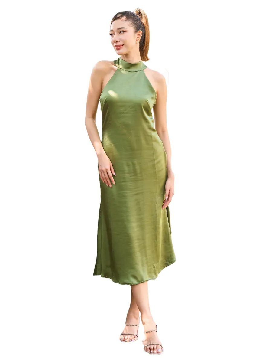 ROSE THE LABEL Green Eliza Dress