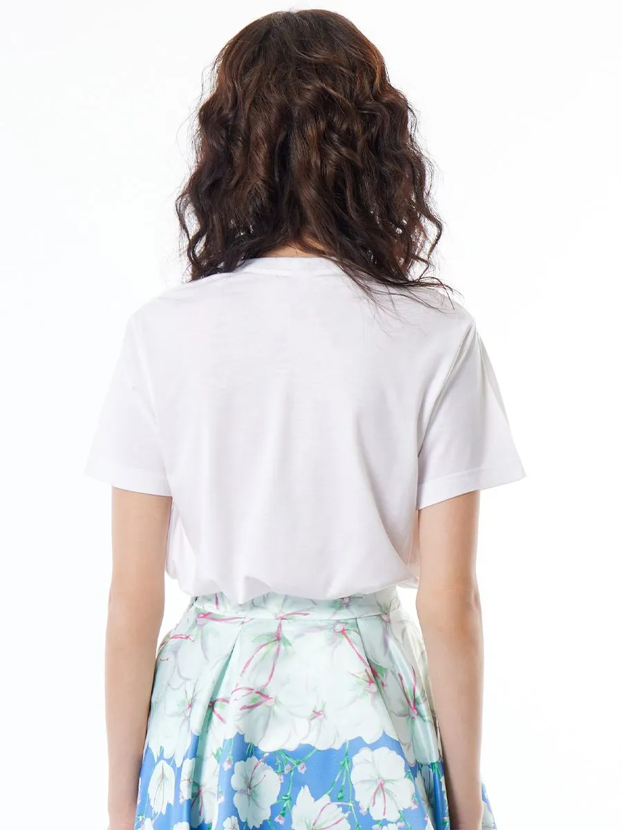 ICONIC WOMEN WHITE DANIELLE T-SHIRT