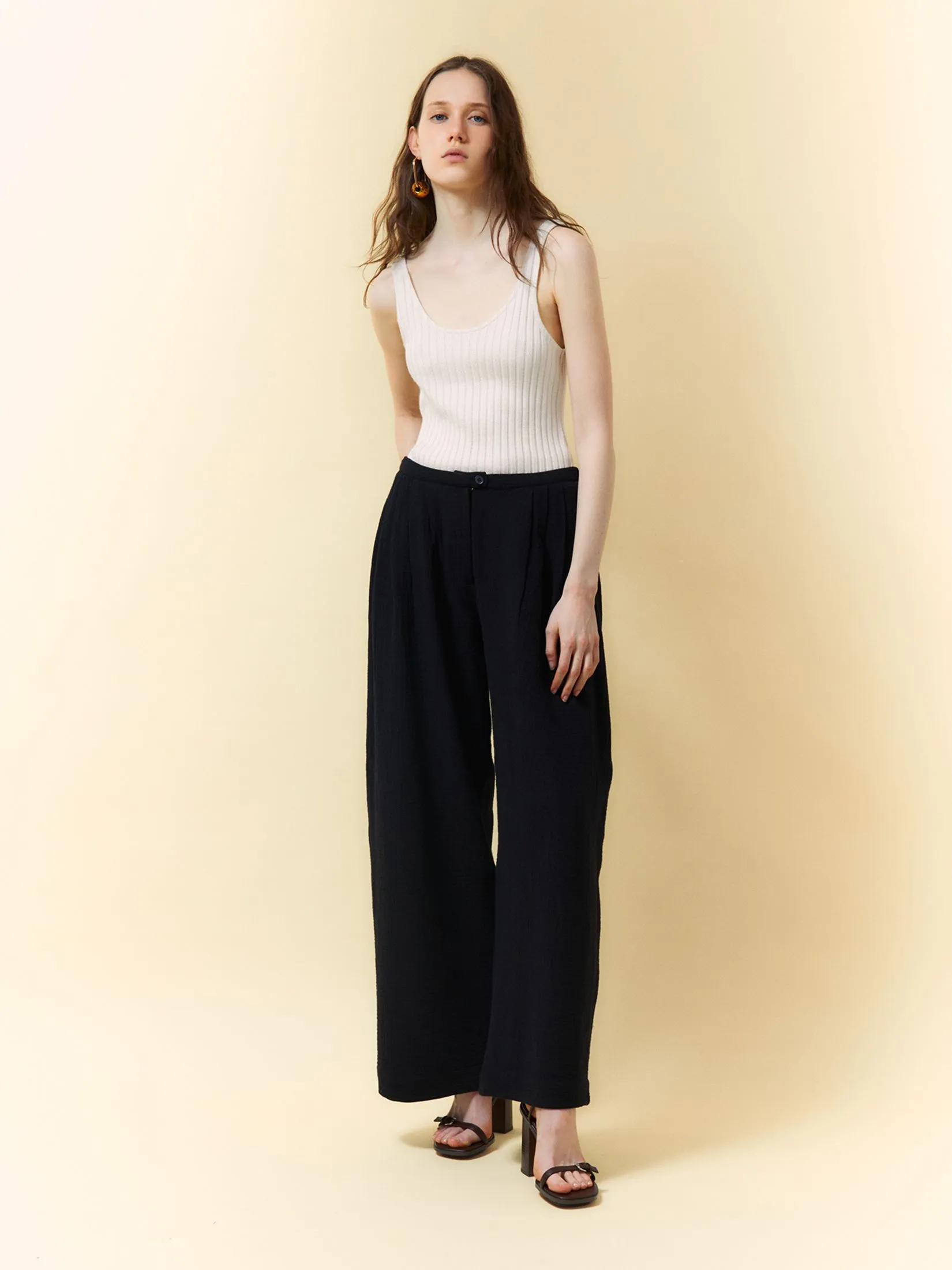 SFERA Women Trousers Palazzo Black