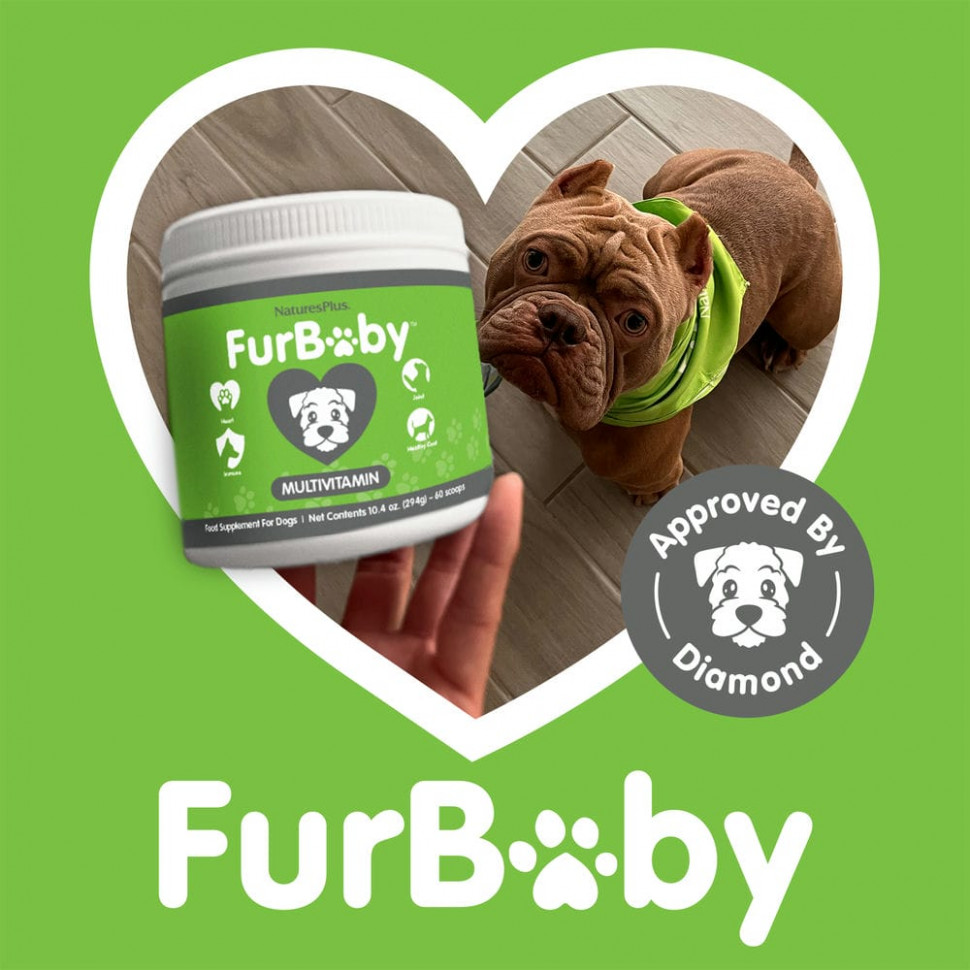 NaturesPlus, FurBaby, мультивитамины для собак, 294 г (10,4 унции)