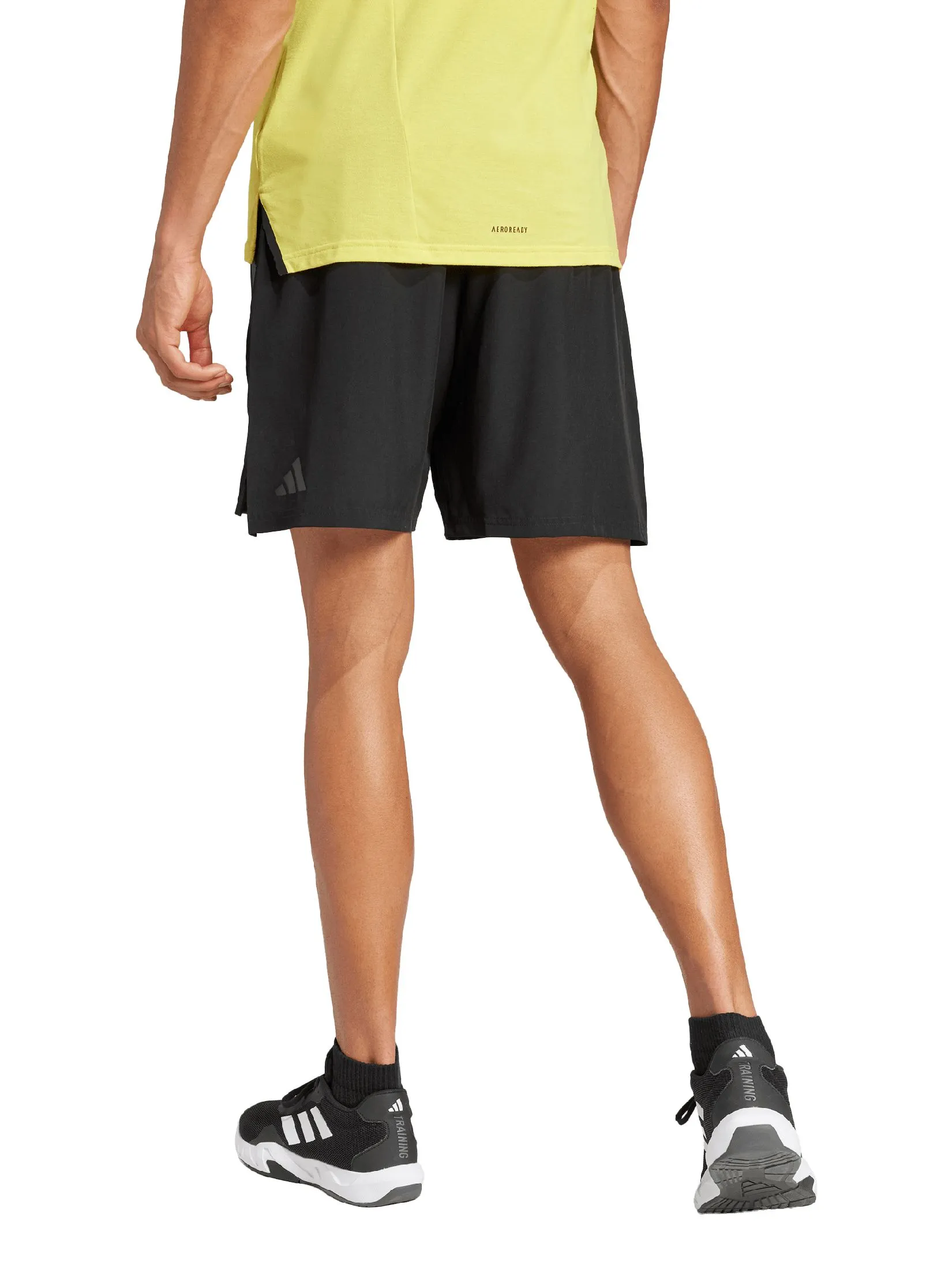 ADIDAS Men Shorts Designed-for-Training 3-Stripes JE5682 Black