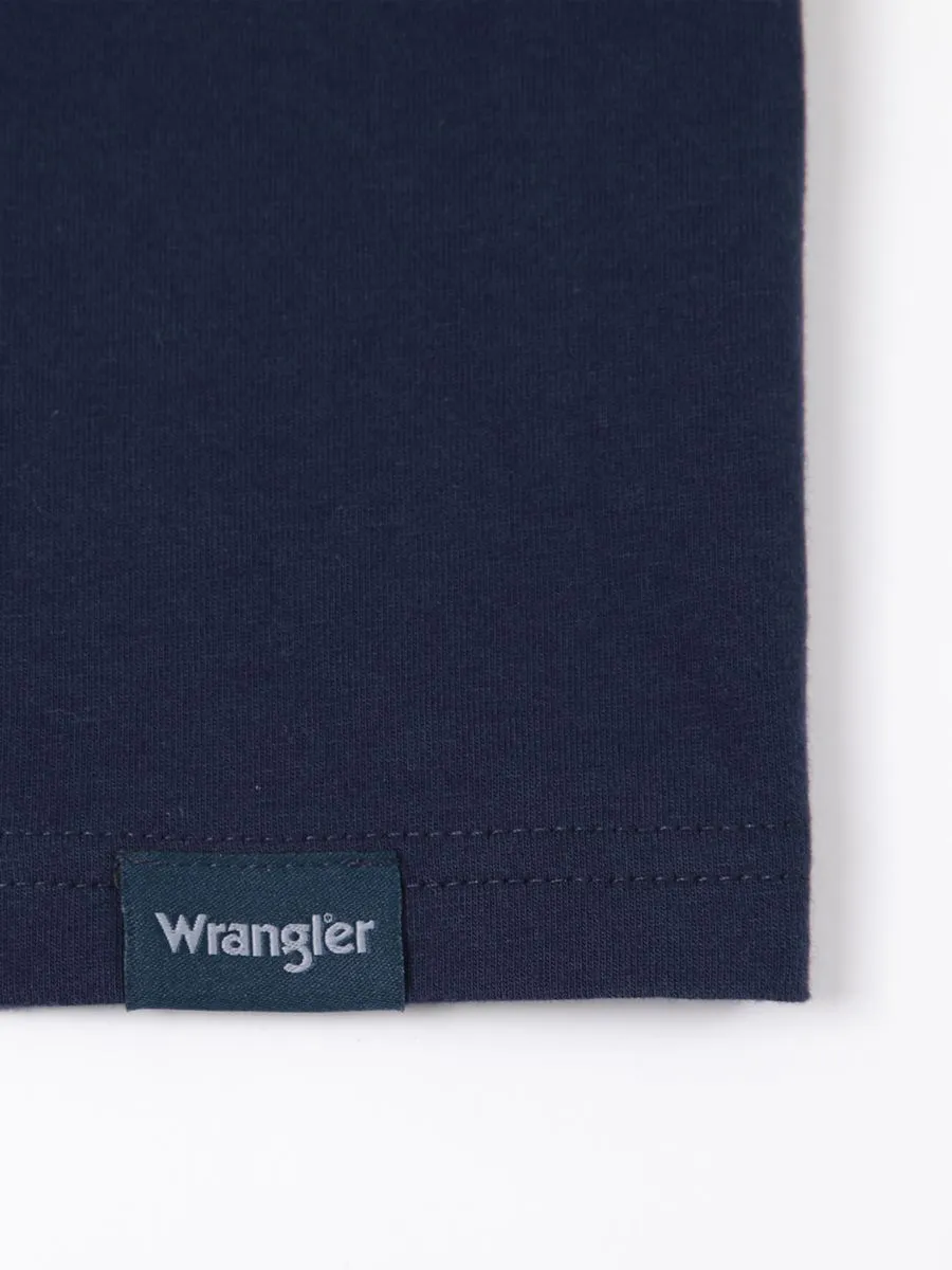 WRANGLER Men's Tee Short Sleeve Regular Fit Navy