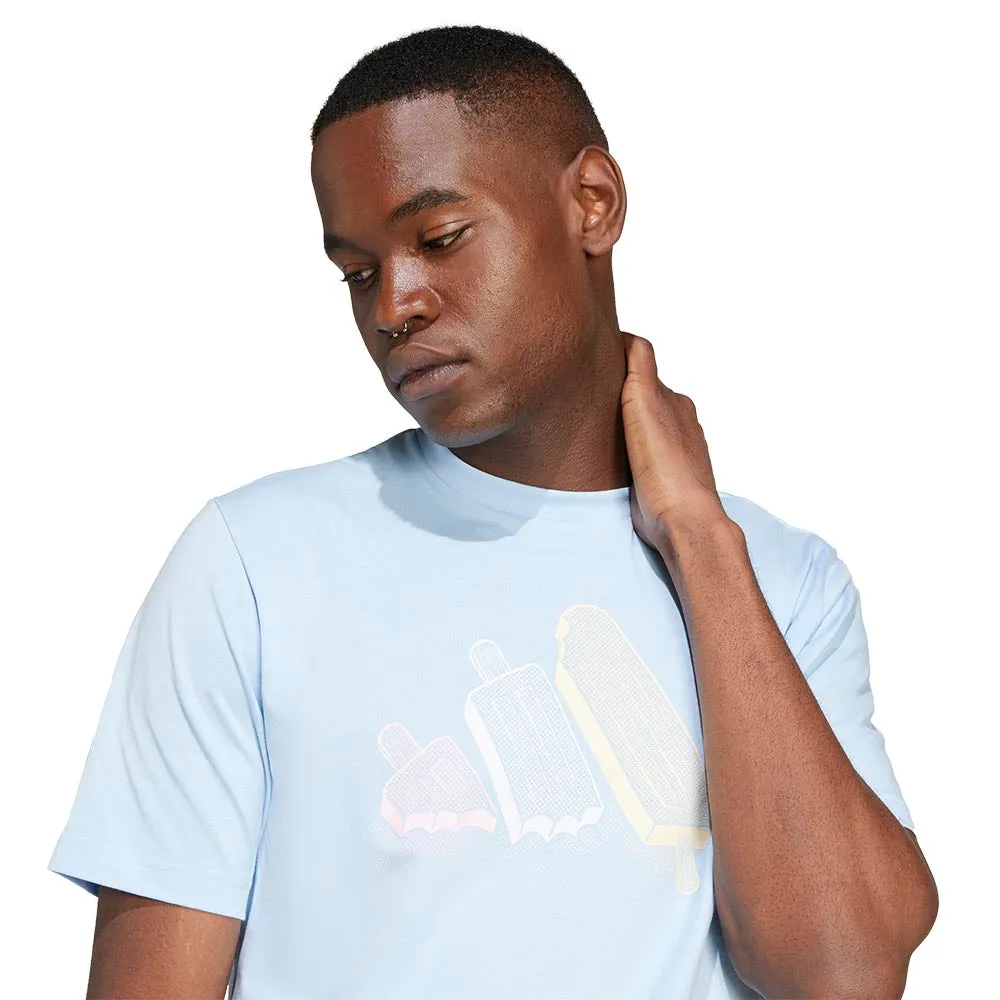 ADIDAS Lounge Ice Graphic Men T-Shirt Blue - AD001AP079EJTH