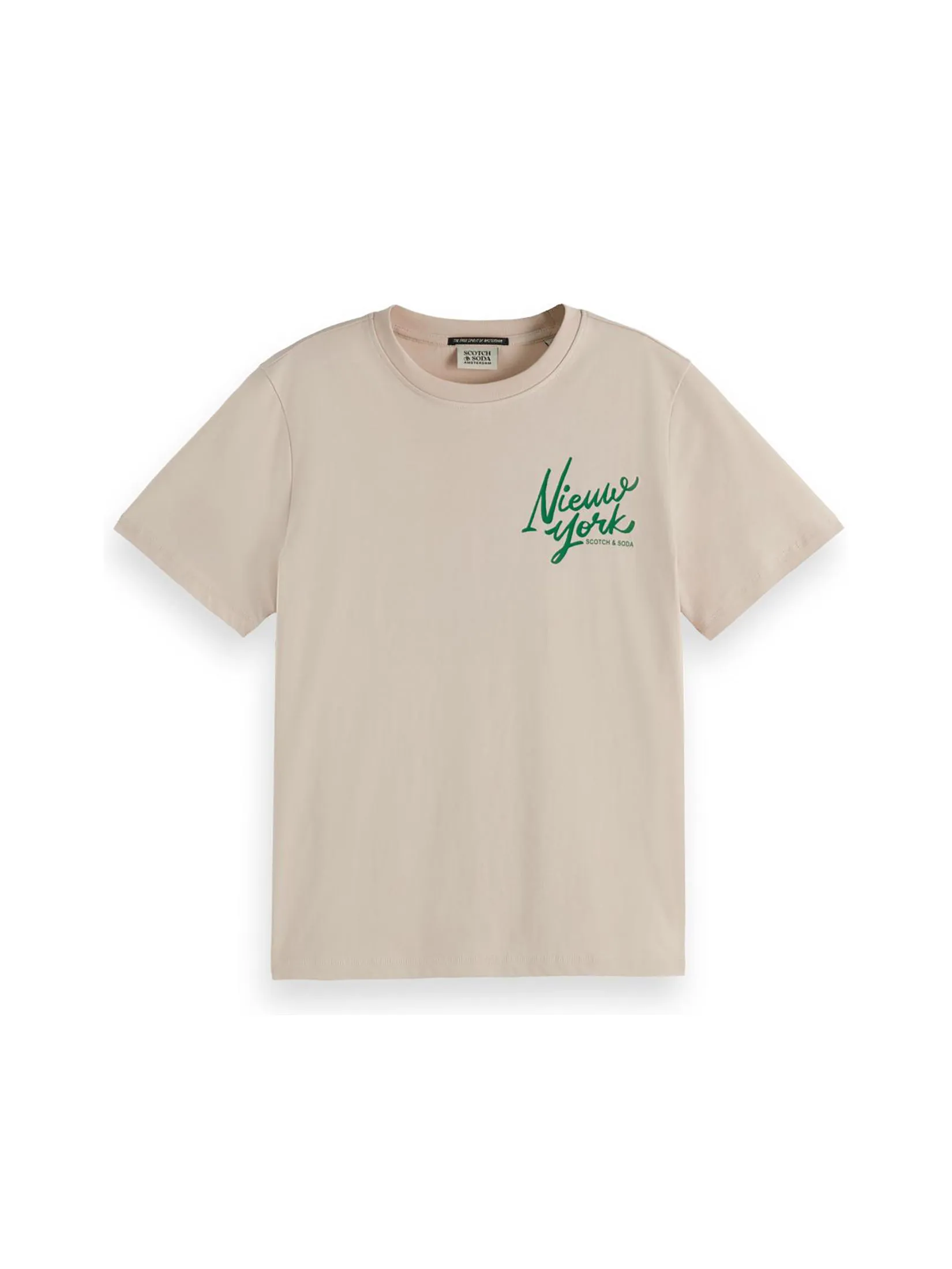 SCOTCH&SODA Women T-Shirt Neiux York Artwork Regular Fit Light Calico