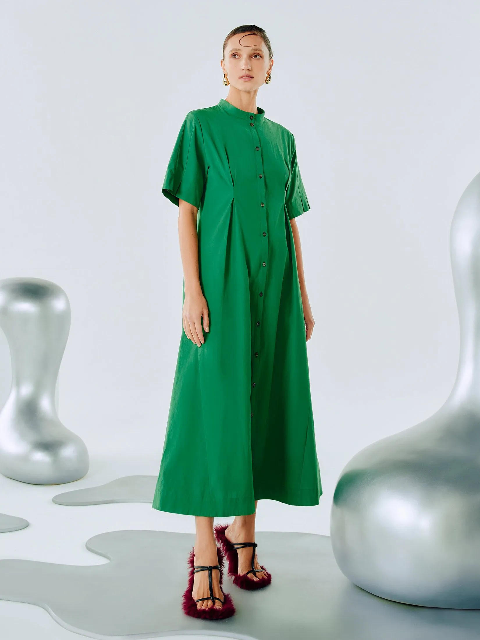 SHAKA Woman Dress Shirt Green