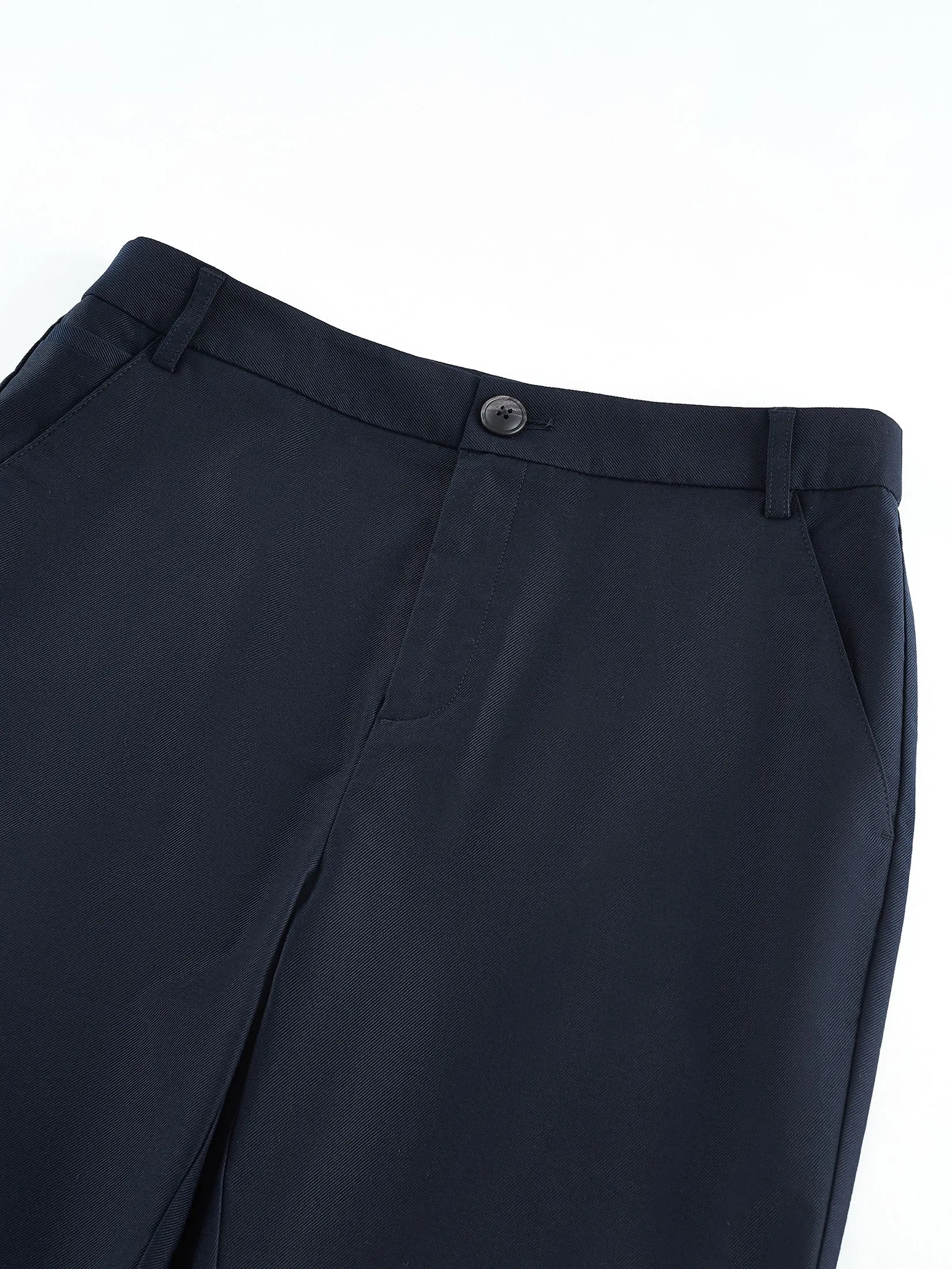 G2000 Women Clothing Cotton Modal Cropped Cigarette Casual Pants  Cropped Cigarette Shape - Navy