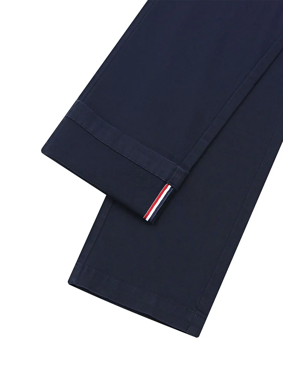GIORDANO Men's Super Stretch Easy-Care Pants (180° Waistband) Signature Navy