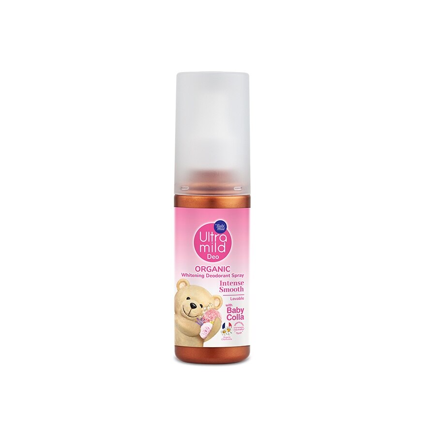 Ultra Mild By Babi Mild Organic Deodorant Spray Intense Smooth 100 Ml. - Pink