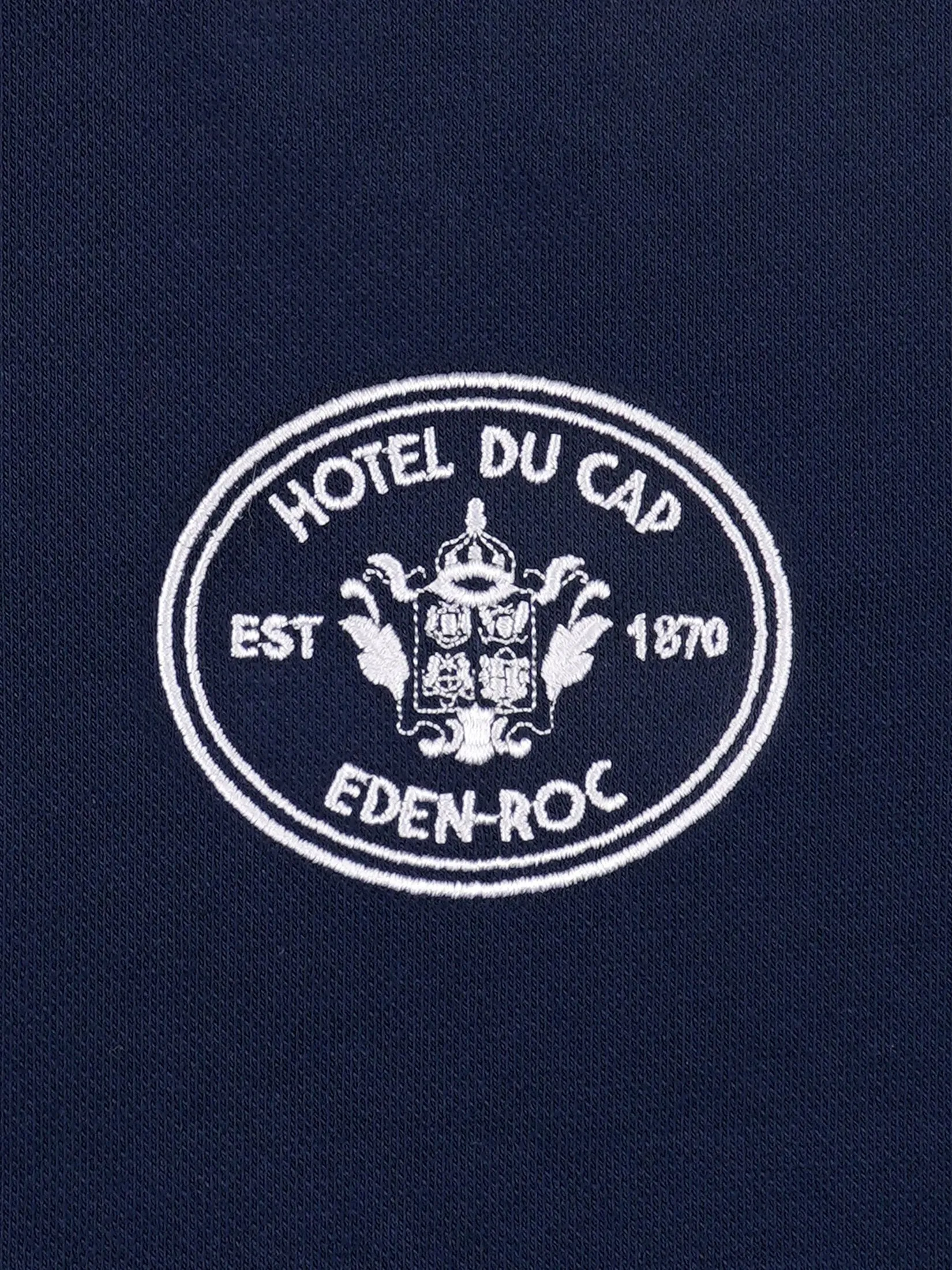 SPORTY & RICH Unisex Polo Eden Crest Embroidered Pique